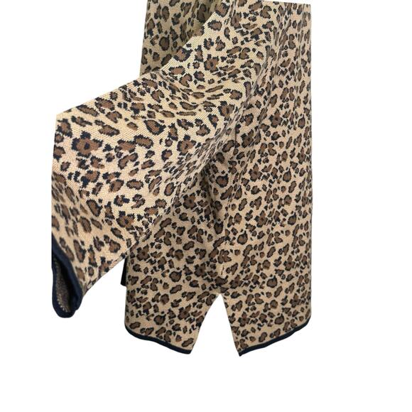 John Paul Richard leopard print long sleeves open front cardigan size XL - Picture 6 of 11